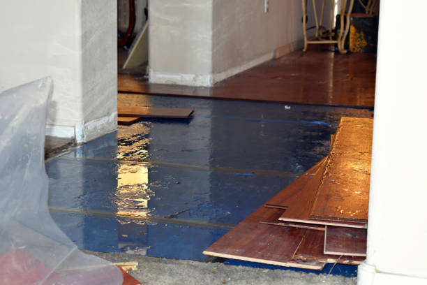 Professional Sewage Cleanup technician working in Buchtel, OH